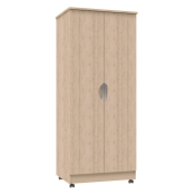 Tia Range Double Wardrobe 800w Sand Beech