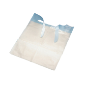 Disposable Bib with Tie Tapes