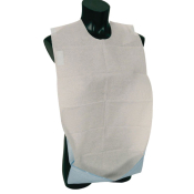 Disposable Bib with Self Adhesive Strip