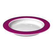 Ornamin Small Plate With Sloped Base -  Blackberry  Rim