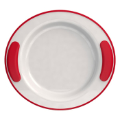 Ornamin Keep Warm Plate - Red