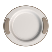 Ornamin Keep Warm Plate - Linen