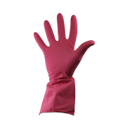 Pink Rubber Gloves - Large (Pairs)